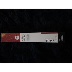 Cricut Smart Iron-On Heat-Transfer Vinyl, 13 in x 3 ft, Red Glitter